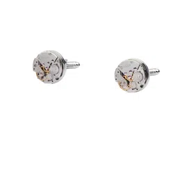 The Tie Hub Men Silver-Toned & Gold-Toned Quirky Cufflink-4
