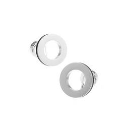 The Tie Hub Silver-Toned & Black Cufflinks-image-10