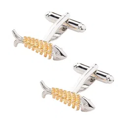 The Tie Hub Silver-Plated Quirky Cufflink-18