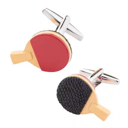 The Tie Hub Table Tennis Racket Quirky Cufflink-image-84