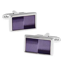 The Tie Hub Purple & Silver-Toned Cufflinks-picture-38