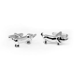 Tossido Silver-Toned Quirky Cufflink-image-92