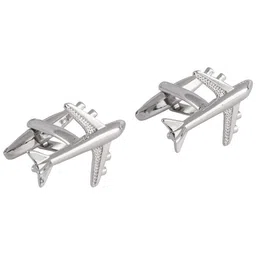 The Tie Hub Silver-Toned Quirky Cufflinks-image-31