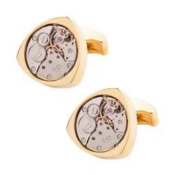 The Tie Hub Gold-Plated Triangle Cufflink-image-1