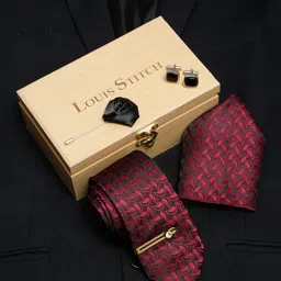LOUIS STITCH Men Italian Silk Necktie Accessory Gift Set-picture-46