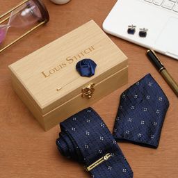 LOUIS STITCH Men Italian Silk Necktie Accessory Gift Set-picture-9
