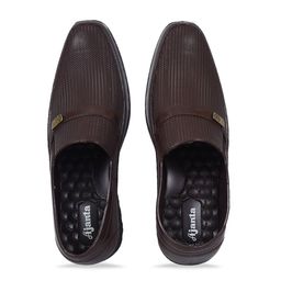 Ajanta Men Brown & Black Slip-On-picture-22