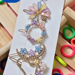 BAESD Kids Set Of 2 Alligator Hair Clips & Hair Ties-7