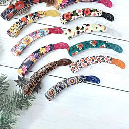 DN Creation Set of 3 Assorted Printed Banana Clip image 4