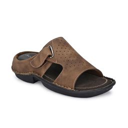 SOFTIO Men Brown Synthetic Leather Comfort Sandals-image-41