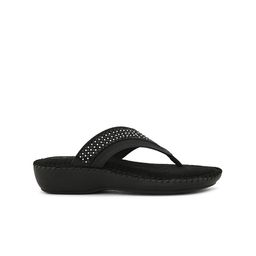 pelle albero Textured Open Toe T-Strap Flats image 2
