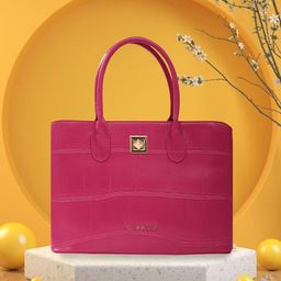 Caprese The Kiara Collection Small Mink Satchel Handheld Bag with With Double Handle-9