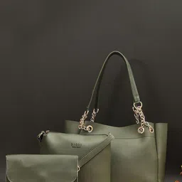 Bagsy Malone PU Structured Handheld Bag with Applique image 1