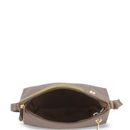 Baggit Textured Zip Detail PU Structured Sling Bag image 4