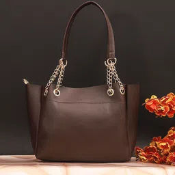 Bagsy Malone PU Structured Handheld Bag with Applique image 5