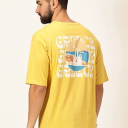 Thomas Scott Round Neck Printed Drop-Shoulder Sleeves Bio Finish T-shirt-image-89