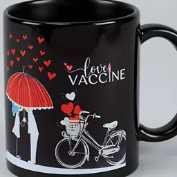 fnp Black & White Graphic Printed Ceramic Glossy Mug 325ml-3