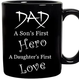 fnp Black & White Typography Printed Ceramic Glossy Mug 325ml-56