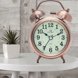 horo Brown Analog Alarm Clock-picture-31
