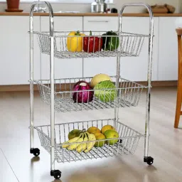 3 Tier Stainless Steel Kitchen Trolley By Amol-picture-38