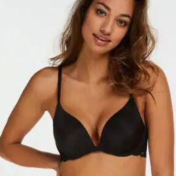 Angie Padded Push-Up Plunge Bra-image-16