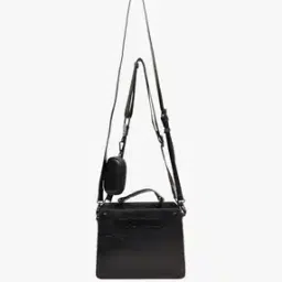 steve madden Women Bevelyn-Patent Satchel Bag with Adjustable Strap-picture-42