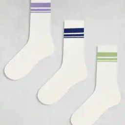 3-Pack Socks with Triple Stripes-image-72