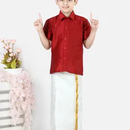 BownBee Boys Shirt with Dhoti-image-51