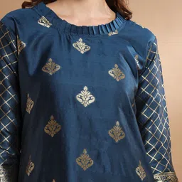 VredeVogel Ethnic Motifs Regular Kurta With Trousers & Dupatta image 2