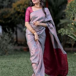 KALINI Woven Design Silk Cotton Banarasi Saree-picture-54