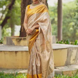 Anjaneya Sarees Woven Design Zari Banarasi Saree-picture-12