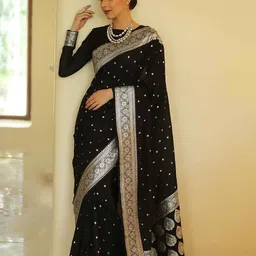 BerMondsey Woven Design Zari  Banarasi Saree-picture-33