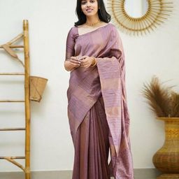 BerMondsey Striped Woven Design Zari Banarasi Saree-image-50