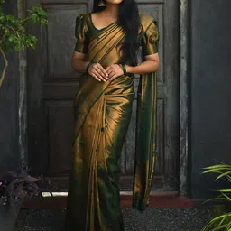 Anjaneya Sarees Woven Design Zari Banarasi Saree-picture-21