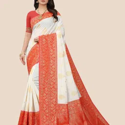 KALINI Ethnic Motifs Woven Design Banarasi Saree-image-55