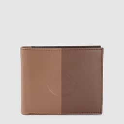 Tommy Hilfiger Men Brown Colourblocked Leather Two Fold Wallet-image-12