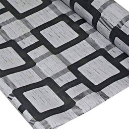 Kuber Industries Grey & Black Geometric Printed Shelf Liner - 10 M image 2