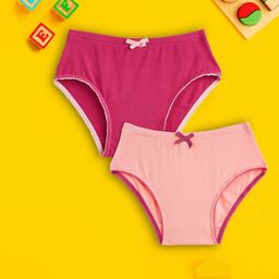 XY Life Girls Pack of 2 Dark & Frost Pink Intellisoft Tencel Modal Hipsters LGHPS2PCKN11-picture-53