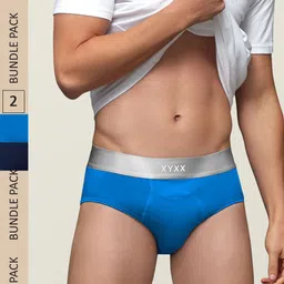 XYXX Men IntelliSoft Antimicrobial Micro Modal Pack of 2 Illuminati Briefs XYBRF2PCKN281-14