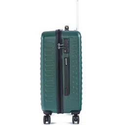 Assembly Green Textured 360 Degree Rotation Hard Cabin-Sized Trolley Bag 40L image 4