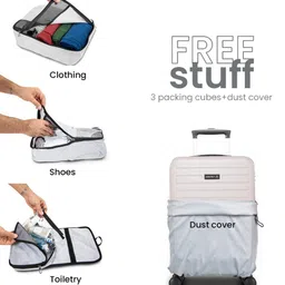Assembly Textured 360 Degree Rotation Hard Cabin-Sized Trolley Bag 40L image 4