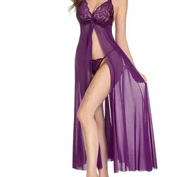 PIBU Self Design Net Lace Baby Doll-picture-11