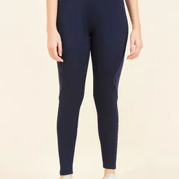 Sweet Dreams Women Navy Blue Ankle Length Sports Tights-image-18