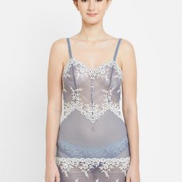 Wacoal Blue & White Embrace Lace Baby Doll-image-43