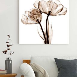 Art Street Brown Flower Painted Canvas  Wall Art-image-70
