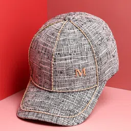 French Accent Men Textured Baseball Cap-48