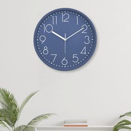 RANDOM Blue & White Analogue Contemporary Wall Clock-image-59