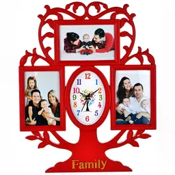 Attractionz Red & Beige Wall Clock-28