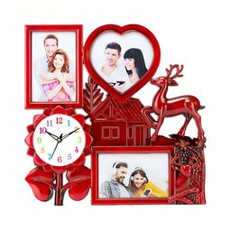 Attractionz Red & Beige Wall Clock-34