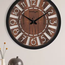 RANDOM Coffee Brown & Black Contemporary Wall Clock-picture-23